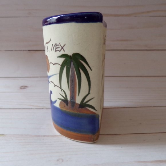 Puerto Vallarta Stoneware Souvenir Gag Gift Half a Mug Blue Marlin 2869 - Picture 7 of 7